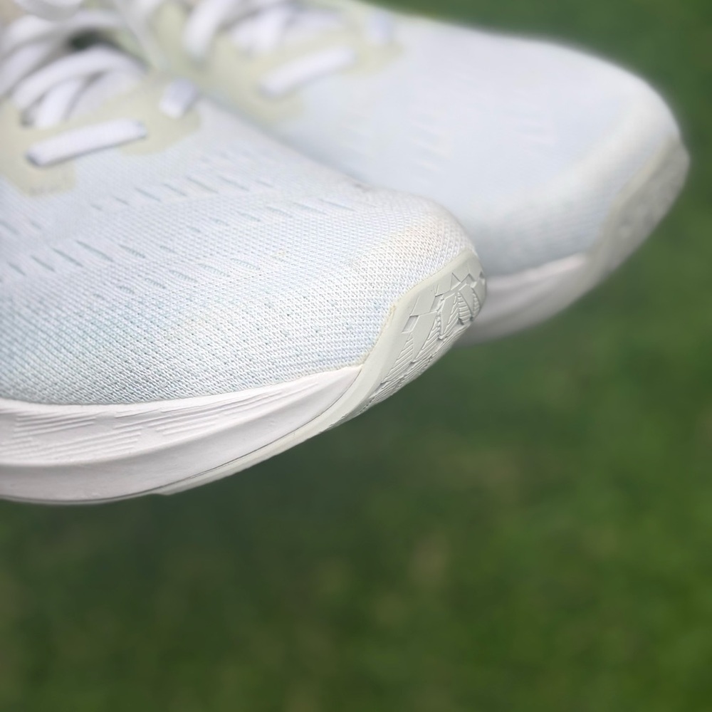 ASICS White and Bright Yellow Athletic Shoes - Picture 7 of 8